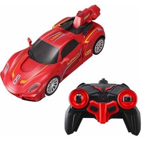 Resim Mey İthalat Transforming Robot Racer Uzaktan Kumandalı Sesli Ve Işıklı Robotlar Kırmızı 