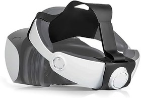 Resim DEVASO Adjustable Head Strap for Playstation VR2, Double-Sided PU Soft PSVR2 Strap, Enhanced Comfort for VR2 Headset, Lightweight Reduce Head Pressure Accessories for PS5 VR2 