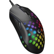 Resim Rampage SMX-R66 Rocket Ultra Hafif Siyah Rgb Ledli 12000DPI Gaming Oyuncu Mouse 