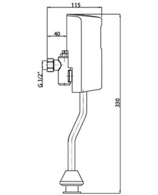 Resim Gpd Fpb01 Sıva Üstü Fotoselli Pisuvar Bataryası 
