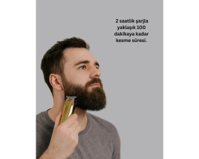 Resim Zero Land Flzdgnkr Kablosuz Erkek Bakım Tıraş Makinesi Hassas Bıçaklı Şarjlı Kullanım 