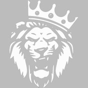 Resim Bak Karıştır Aslan Sticker 15x18 CM Beyaz Renk 
