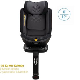Resim Maxi-Cosi Spinel 360 Plus i-Size Dijital Göstergeli Dönebilen Yatabilen Isofix'li 0-36 kg Oto Koltuğu Raven 