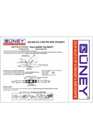 Resim 3M 400-800 Kg 5 Metre Yük Sabitleme Mini Spanzet 