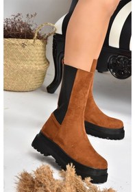 Resim Fox Shoes Taba Süet Kadın Bot J267063102 
