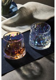 Resim Greta Luster 2'li 360 Derece Dönerli Viski Meşrubat Bardağı Japon Style 160ml 