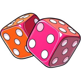 Resim 10x7 Cm Zar Sticker Laptop Kask Araba Motor Defter Sticker 