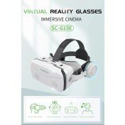 Resim VR SHINECON G15E Vr Gözlük Kulaklık ile 3D Sanal Gerçeklik Gözlükleri 4.5-7.0 Inç Cep Telefonu Için Uyumlu 