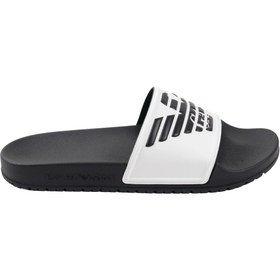 Resim Emporio Armani XVPS04-XN747-D287 Erkek Terlik Siyah Beyaz 