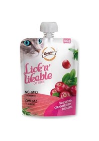 Resim Gnawlers Somon Ve Kızılcıklı Krema Kedi Ödül Maması 100gr 