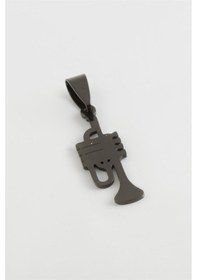 Resim Trompet Çelik Kolye Ucu 3 Cm Çok renkli 