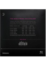 Resim Daddario Nyxl45100 Bas Gitar Tel Seti Nyxl Nickel Wound, .045-.100 