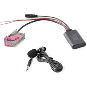 Resim Araba Rns-e 32pın Bluetooth Müzik + Mıc Çağrı Aux Ses Kablosu Audi A3 A4 A6 A8 Tt R8 