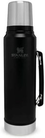 Resim Stanley Classic Legendary Vakumlu Çelik Termos, Mat Siyah, 1 Litre 