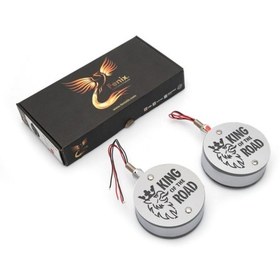 Resim Ahmet Otomotiv 2 Adet King Of The Road Ayna Altı Küpe 12v-24v Kırmızı-beyaz 