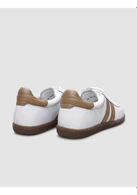 Resim Cabani %100 Hakiki Deri Beyaz Bağcıklı Kadın Sneaker Beyaz 