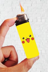Resim SARANG Çakmak Pikachu - Pokemon Baskılı Full Kaplamalı Gazlı Çakmak 