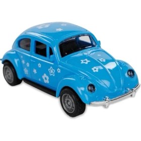 Resim Sürtmeli Desenli Kaplumbağa Araba Vosvos Araba 12 cm Mavi 