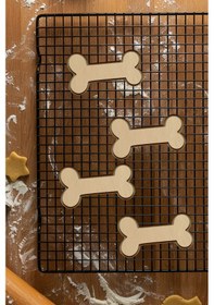 Resim Kemik Kurabiye Kalıbı, Hamur Şekillendirici, Bisküvi Kalıbı, Kolay Kesim Ucu Beyaz 