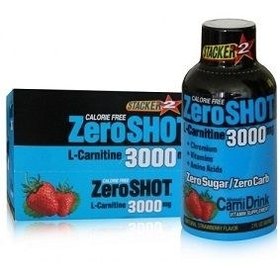 Resim Zero Shot L-Carnitine 3000 mg 60 ml x 12 Şişe Çilek 