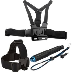 Resim Gplus Teleskopik Monopod Kafa Bandı Ve Göğüs Kemerli 4lü Aksesuar Seti 