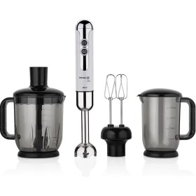 Resim Bej Renkli Çok Fonksiyonlu Blender Seti, Pratik ve Şık Mutfak Arkadaşı 