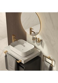 Resim Pirenei Duvara Monte Sıvı Sabunluk - Altın 