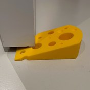 Resim İsviçre Peyniri Kapı Durdurucu - Ağır Hizmet Plastik - Sarı Kapı Kama, Sevimli Peynir Şekli - Kapı Altı Güvenlik Tamponu, Odalar, Yatak Odaları, Ana Kapılar İçin Uygun - Vidalar Gerekmez/Kolay Kurulum 