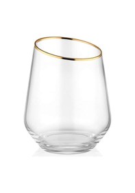 Resim The Mia Gina Gold Yaldız 6 Parça Cam Su Bardak Takımı Özel Kesim Gna0003 