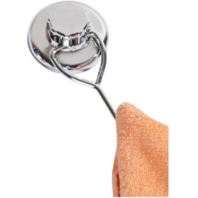 Resim HomeTarz Tek Kancalı Krom Havluluk Vantuzlu Banyo Tuvalet Havlu Askılık 