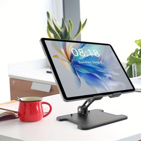 Resim Katlanabilir Yükseklik Ayarlı Tablet/Dizüstü Bilgisayar Standı 
