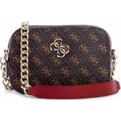 Resim Kahverengi Guess Kadın Çantası Günlük Omuz Çantası Bakır - Kahverengi 