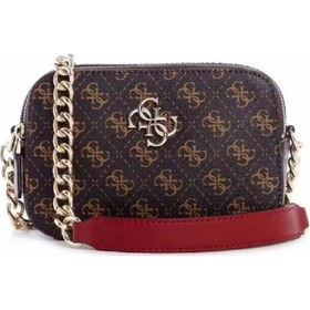 Resim Kahverengi Guess Kadın Çantası Günlük Omuz Çantası Bakır - Kahverengi 