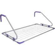 Resim UltraNova Lady Balcone Balkon Çamaşır Kurutma Askısı 105x55x38 cm, Metal, Beyaz 