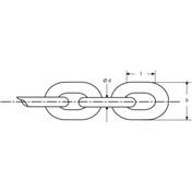 Resim ATLI 12 Mm Galvanizli Normal Baklalı Zincir 