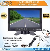 Resim Navistar 7" AHD 1080P Full HD iki kamera girişli Monitör 