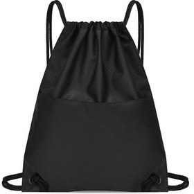 Resim Dofolink Siyah Oxford Kumaş Çekmeceli Sırt Çantası - Spor, Seyahat, Kamp İçin Pratik Kolluk Torbası Siyah 