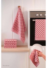 Resim 10 Lu Dama Desenli Mutfak Kurulama Bezi 50x70 Cm Kırmızı Çok Renkli 