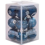 Resim 12 Adet Noel Süsleri Noel Ağacı Süslemeleri Noel İçin Kırılmaz Noel Ağacı 