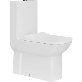 Resim Creavit Lara Beyaz Kanallı Duvara Sıfır Klozet Takım LR360, Creavit Lara Yavaş Kapak 