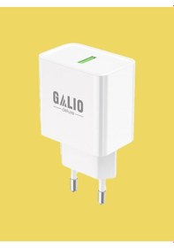 Resim Galio Deluxe Gl-c2a 2.1a Type-c Şarj Aleti Usb-a Kablolu 