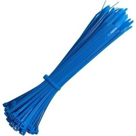 Resim Kablo Bağı Cırt Plastik Kelepçe Mavi Karşık Set 500 Adet 