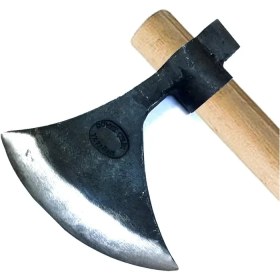 Resim Keserli Saplı Büyük Ay Balta 90 cm - Dövme Çelikten Nemere 