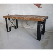 Resim deryawood Raweyn Kahverengi Masif Ahşap Yemek Masası 120 Cm X 60 Cm 