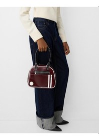 Resim Daj Company Kadın Retro Spor Bowling Çanta Bordo - Siyah 