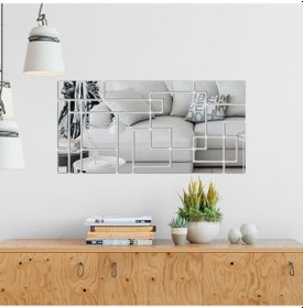 Resim Geometrik Labirent Dekoratif Akrilik Ayna Şeffaf 