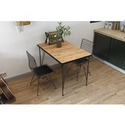Resim Ebrar 60*90 İki kişilik Mutfak Balkon Bahçe Kafe MASA TAKIMI 