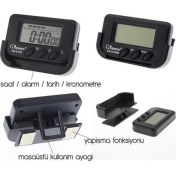 Resim Peak Bays Araç İçi Dijital Saat 