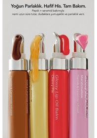 Resim Aurelia Geneve Glossy Lip Oil Nemlendirici Etkili Renkli Lip Balm Vanilla Pudding Bej 12 ML 