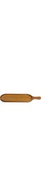 Resim Trio Steak Board Saplı Ortası Çukur Tahta 16X75 cm 
